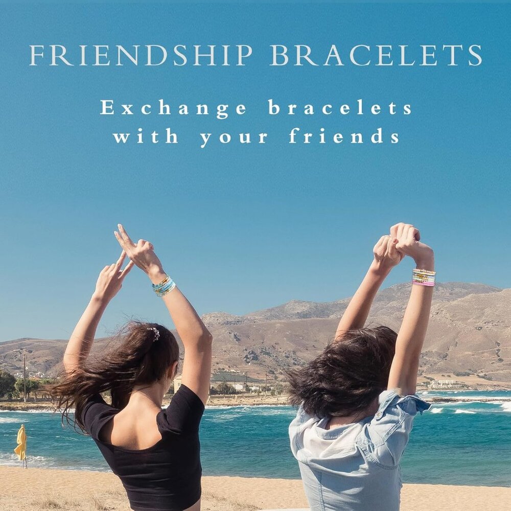 Friendship Bracelets Trendy Heishi Clay Bead Bracelets Stack Gold Beaded Stretch - Picture 6 of 7